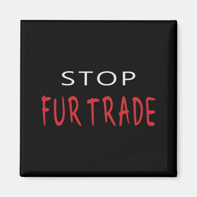 Íman Parar o Comércio de Peles (Frente)