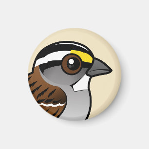 Íman pardal Branco-throated