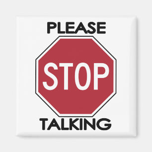 Íman PARE DE por favor falar