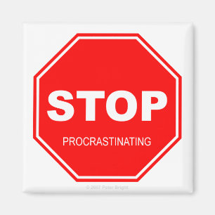 Íman Pare de procrastinar - ímã