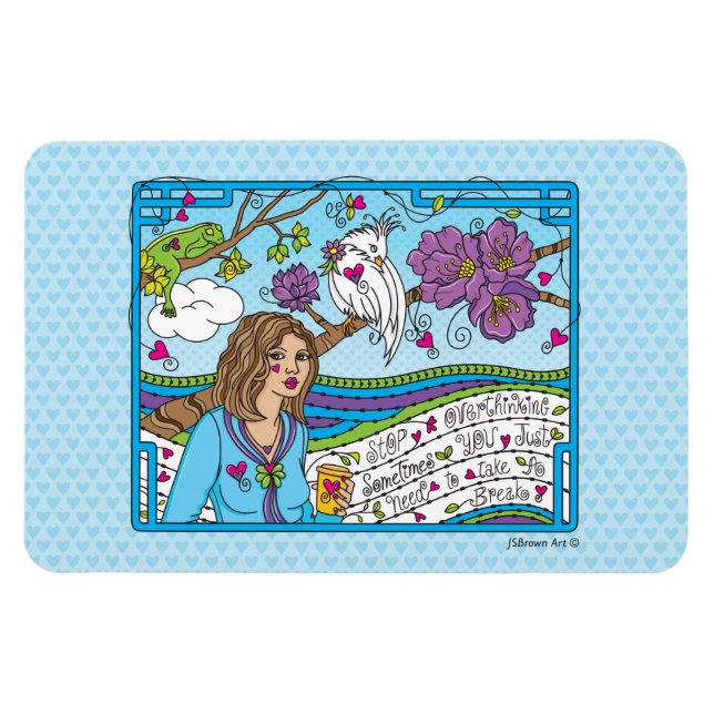 Íman Pare de Repensar_Ímã Flexível 6" x 4" (Horizontal)