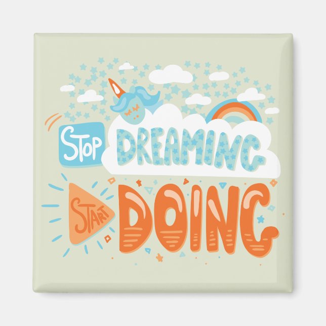 Íman Pare de sonhar, comece a fazer amor (Frente)