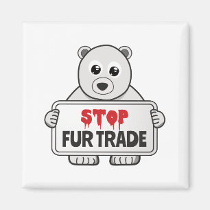Íman Pare de trocar pelo urso polar triste