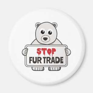 Íman Pare de trocar pelo urso polar triste
