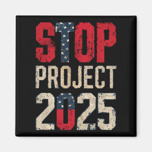 Íman Pare o Projeto 2025 Trump Biden Vintage