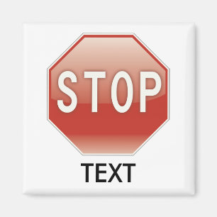 Íman Pare o sinal com seu texto