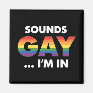 Íman Parece Gay Eu Sou Arco-íris Orgulho LGBTQ