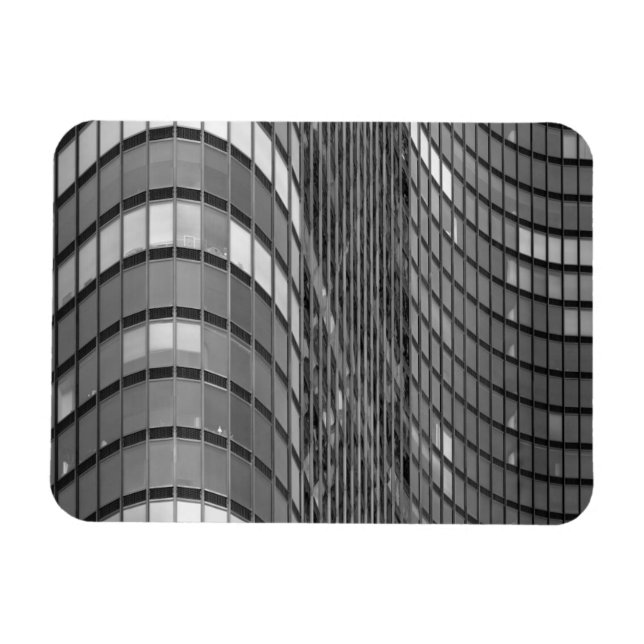 Íman Parede de aço e cortina de vidro moderna (Horizontal)