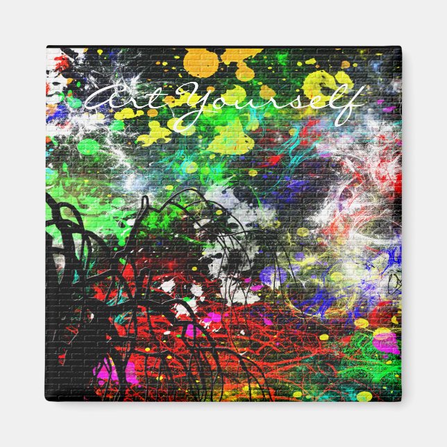 Íman Parede do tijolo do grafite (Frente)