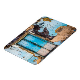 Íman Parede e porta azuis