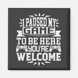 Íman Parei meu jogo para estar aqui, você é bem-vindo