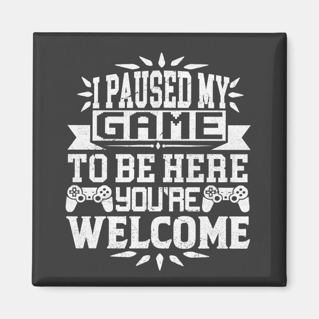 Íman Parei meu jogo para estar aqui, você é bem-vindo (Frente)