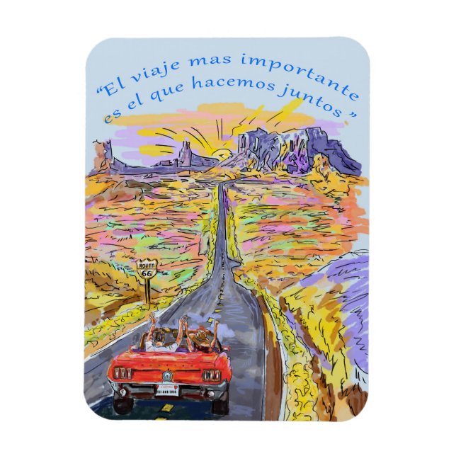 Íman pareja de viaje (Vertical)