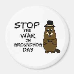 Íman Parem com a guerra no dia da marmota