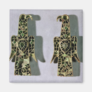 Íman Pares de broches Eagle-Dar forma (metal e esmalte)