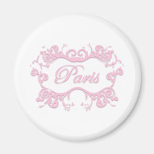 Íman Paris com rosa dos rolos