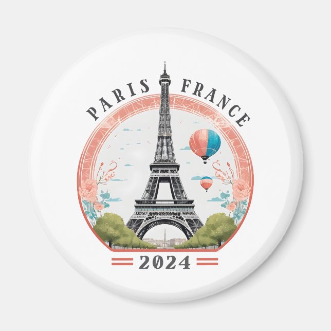 Íman Paris França 2024 Fleece Blankets, Torre Eiffel (Frente)