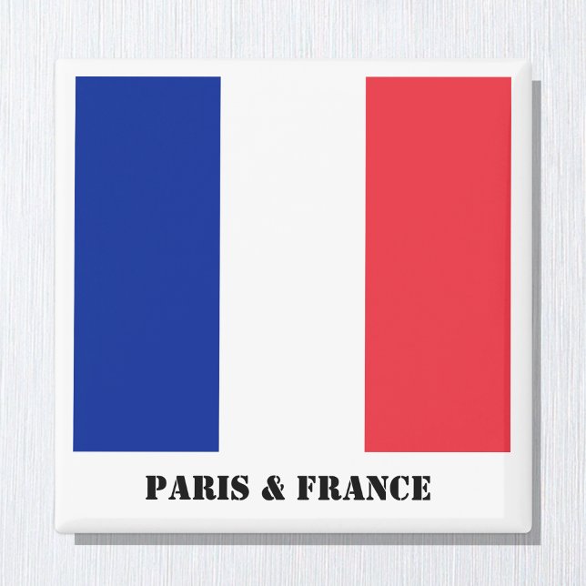 Íman Paris & França, Bandeira francesa Magnet (Criador carregado)