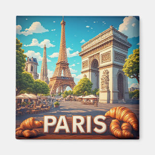 Íman 🧲 Paris França Marco de Referência Lembrança de F