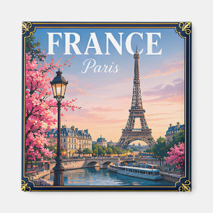 Íman 🗼 Paris França Memória da Viagem à Torre Eiffel �