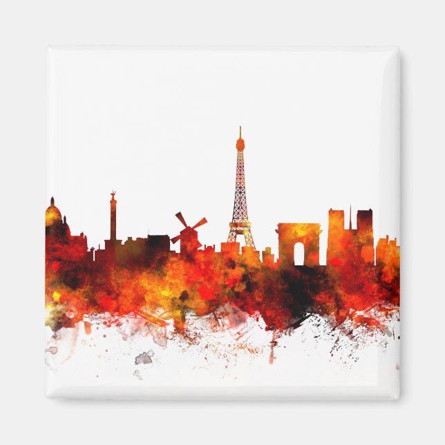 Íman Paris França Skyline (Frente)