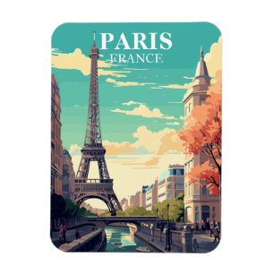 Íman Paris França Torre Eiffel Viagem Souvenir Magnet