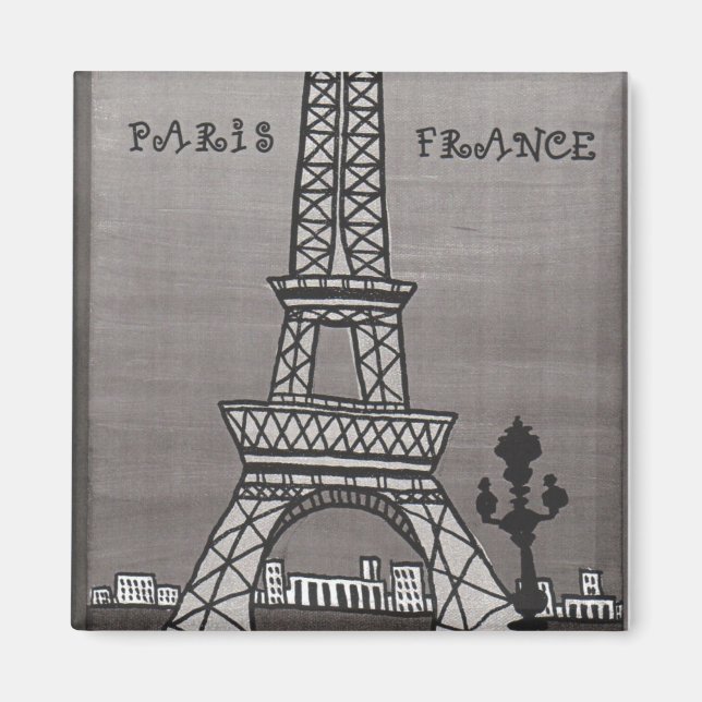 Íman Paris France Magnet (Frente)