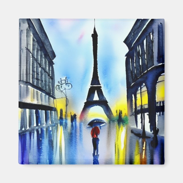 Íman Paris na chuva (Frente)