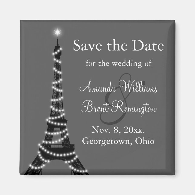 Íman Paris na Imã salve a data da Noite (Frente)