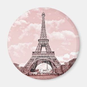 Íman Paris no ímã cor-de-rosa de France da torre Eiff
