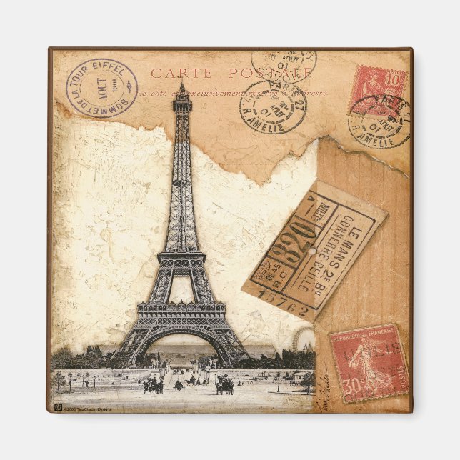 Íman Paris, Postmark (Frente)