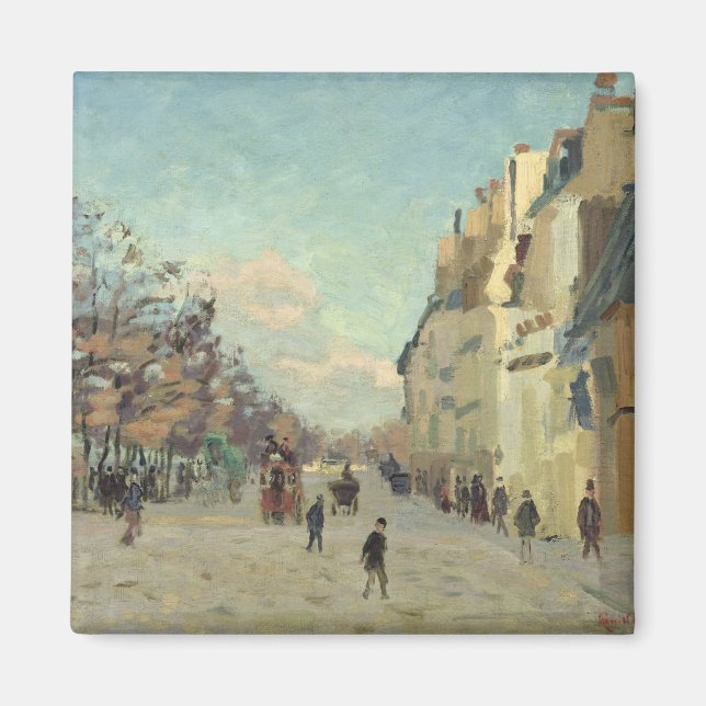 Íman Paris, Quai de Bercy, efeito da neve, c.1873-74 (Frente)