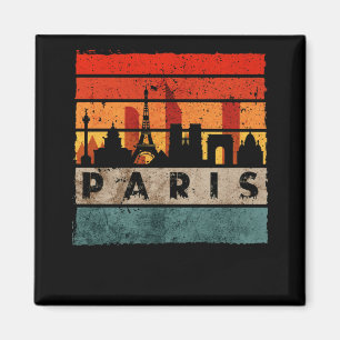 Íman Paris Skyline Eiffel Tower França Souvenir Paris