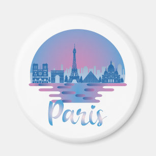 Íman Paris Skyline - França Viagem