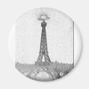 Íman Paris, Texas Eiffel Tower Drawing