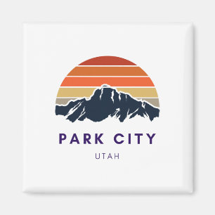 Íman Park City Utah Esqui Snowboard Hikers Utah Gif