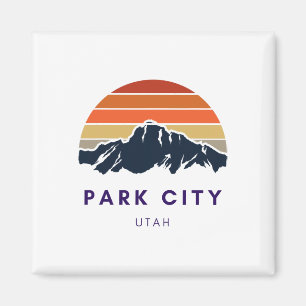 Íman Park City Utah Skiing Snowboard Hikers Utah Gif