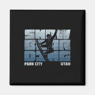 Íman Park City Utah Snowboard Resort Legal Vintage Sn