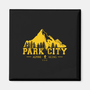 Íman Park City Utah Usa Ski Resort Alpino Skiing Souven