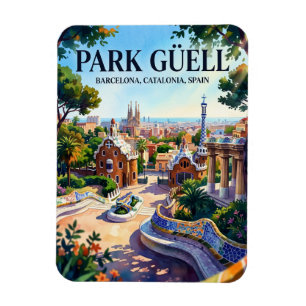 Íman Park Güell, Barcelona, Catalunha, Espanha Espanha
