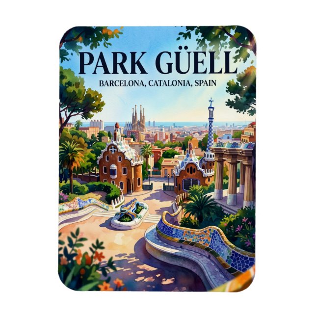 Íman Park Güell, Barcelona, Catalunha, Espanha Espanha (Vertical)