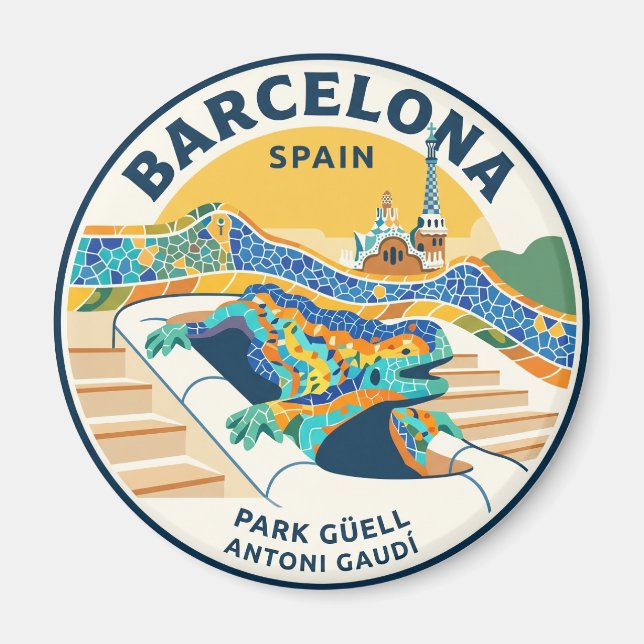 Íman Park Güell Espanha (Frente)