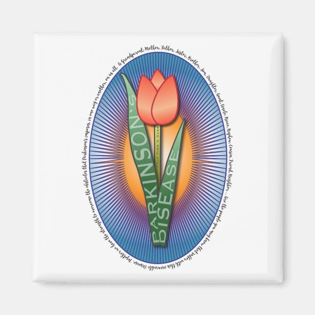 Íman Parkinsons ajuda a encontrar uma Tulipa Curta com  (Frente)