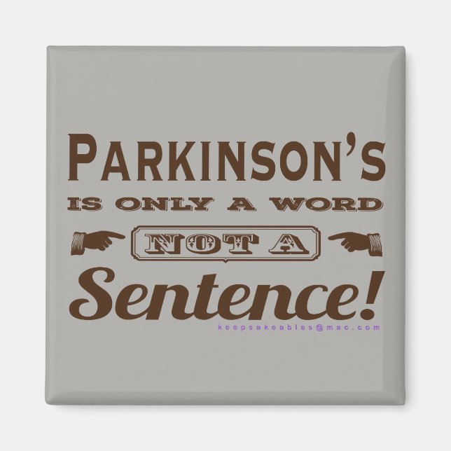 Íman Parkinsons não é marrom sentenciado (Frente)