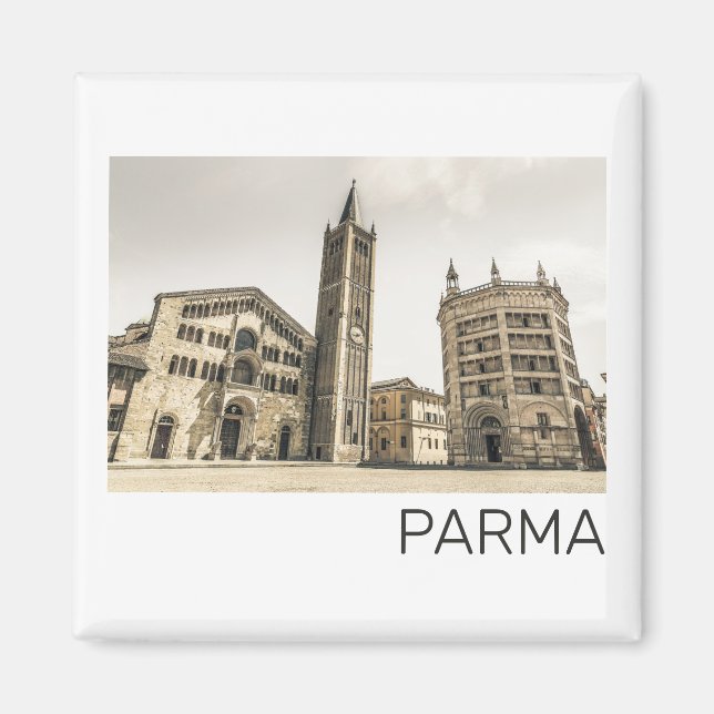 Íman Parma Emilia Romagna Piazza Del Duomo Itália (Frente)
