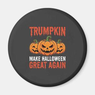 Íman Paródia engraçada de abóbora Trumpkin de Halloween