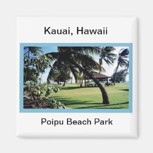 Íman Parque da praia do Ímã-Poipu, Kauai, Havaí