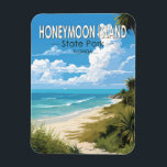 Íman Parque Estadual das Ilhas Honeymoon, Florida Viage<br><div class="desc">Parque Estadual da Ilha de Honeymoon vetor trabalho de arte design. Parte de uma corda de ilhas de barreira espumante no Golfo do México ao largo da costa oeste da Flórida.</div>