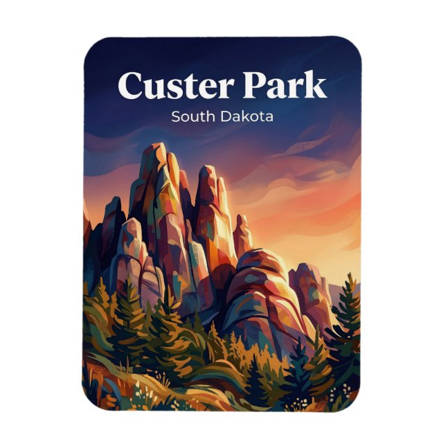 Íman Parque Estadual de Custer Dakota do Sul (Vertical)