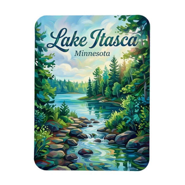 Íman Parque Estadual de Itasca Minnesota (Vertical)